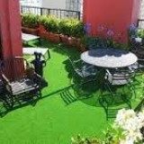 Lắp đặt cỏ nhân tạo sân vườn cho quán cafe