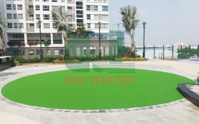 Dự án trải cỏ khu sân chơi toà nhà Orchart Parkview