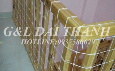 Dự án thi công lưới chắn cầu thang tại chung cư ở Bình Tân