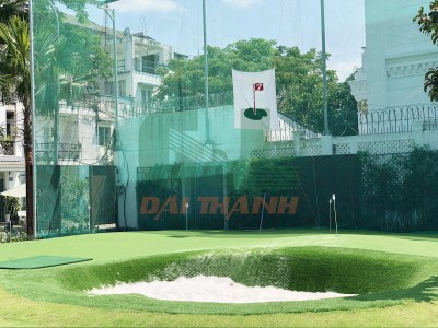 Khung tập golf sân vườn dài 27m rộng 8m
