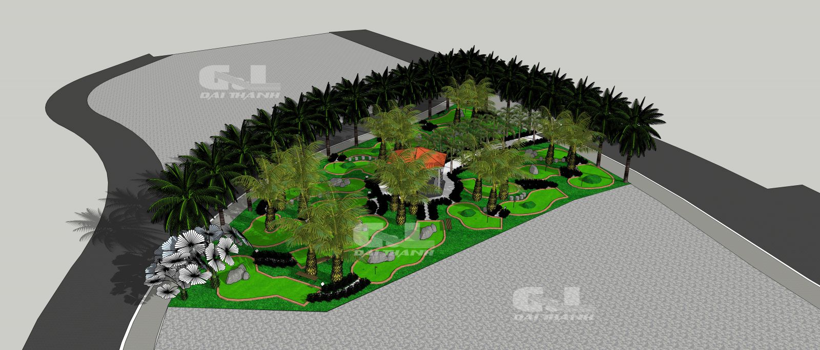 Mô hình sân golf