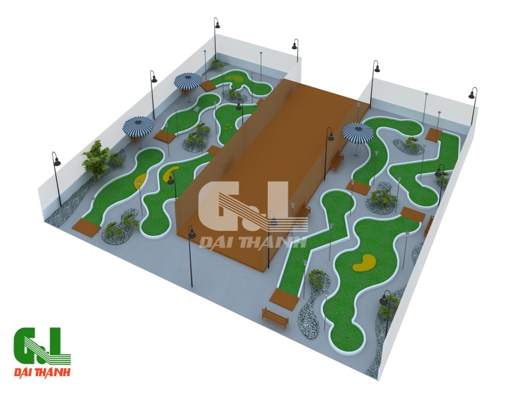 Mô hình sân golf