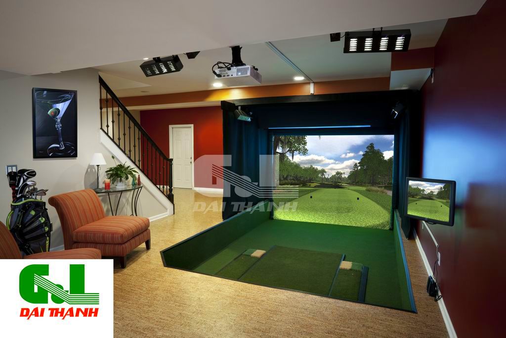 thiết kế thi công sân tập golf 3d